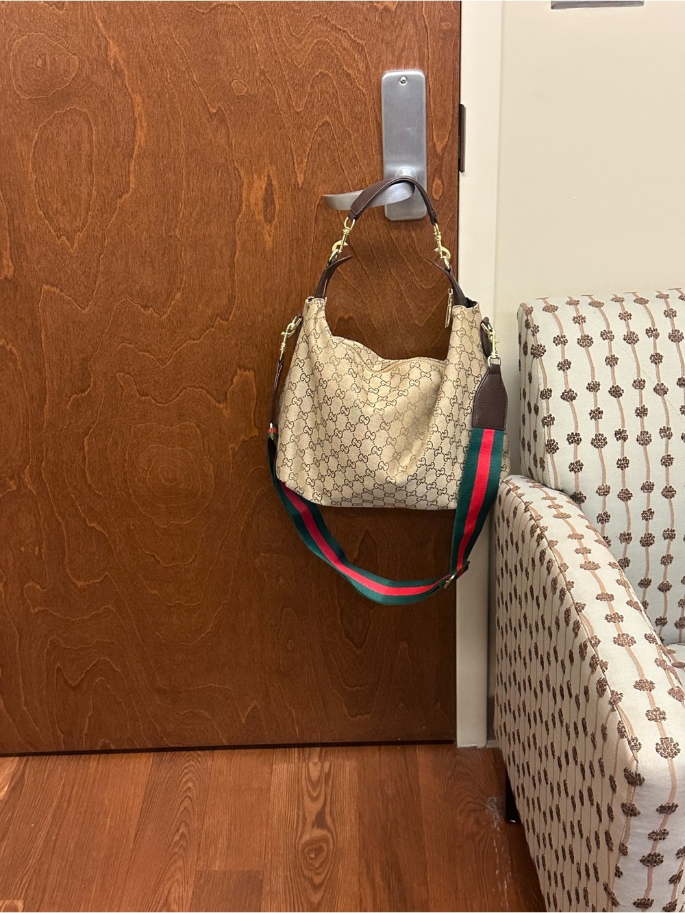 Supreme Web Hobo Bag Beige & Green